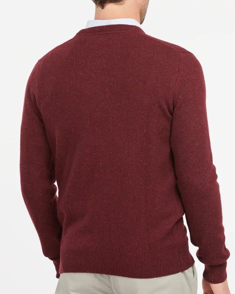 BARBOUR Maglione Uomo Essential Tisbury-Ruby