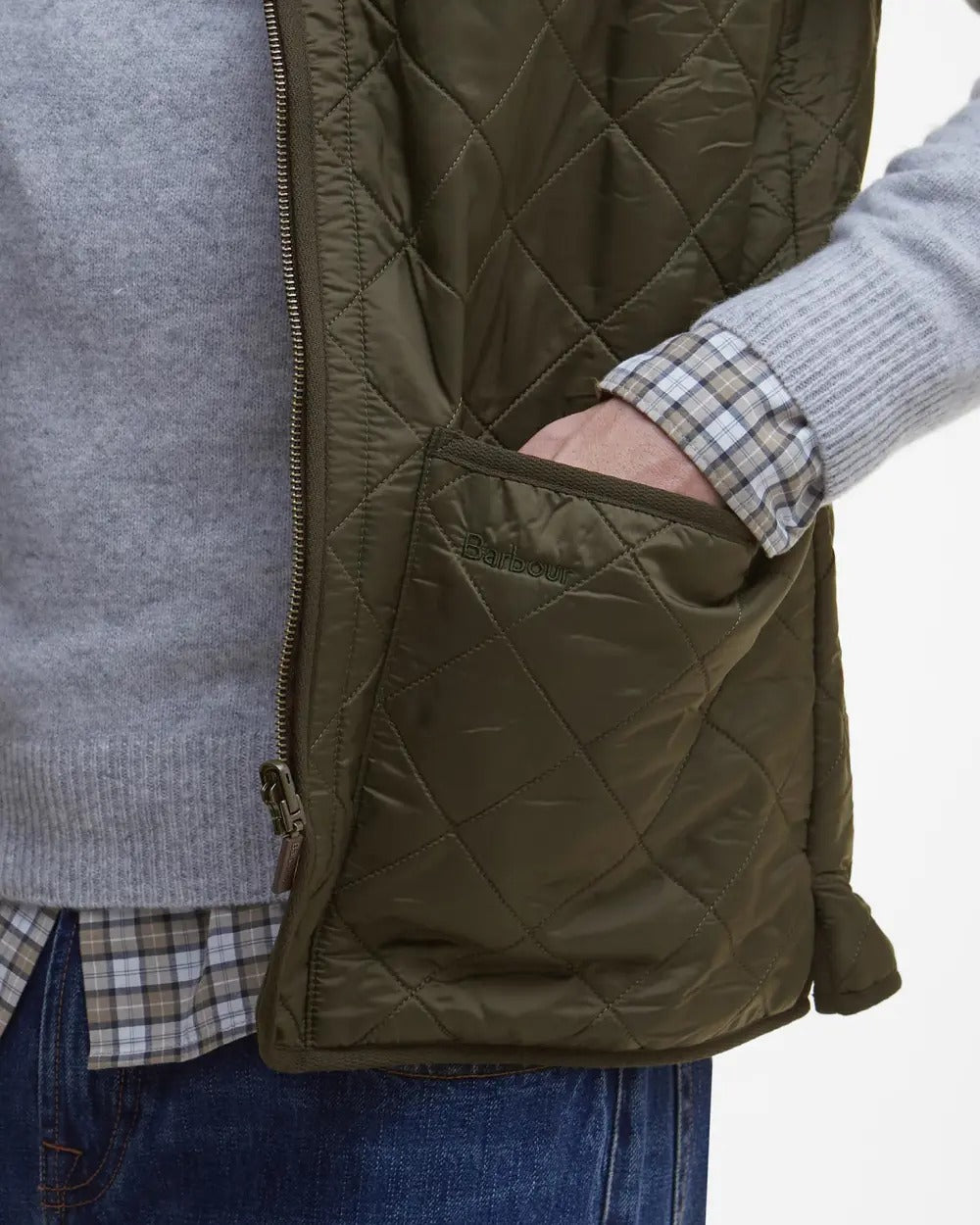 BARBOUR Gilet Uomo Polarquilt-Olive