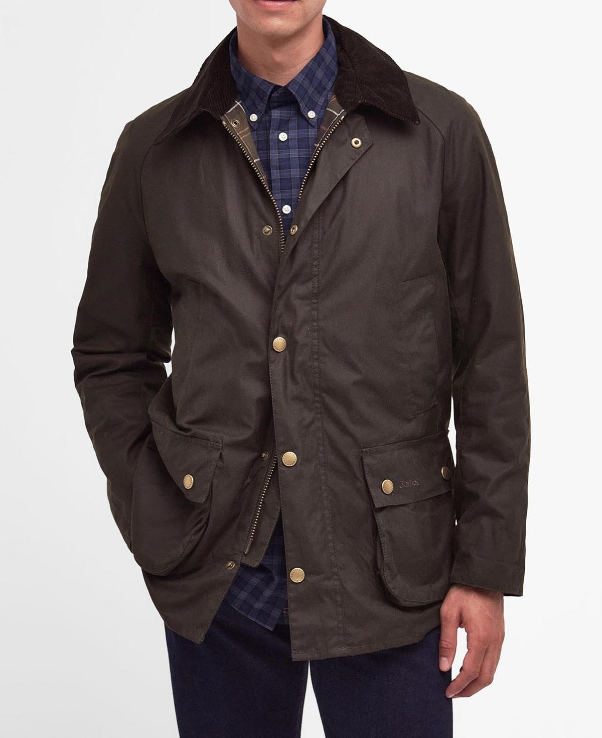 BARBOUR Giacca Uomo ASHBY WAX-Olive