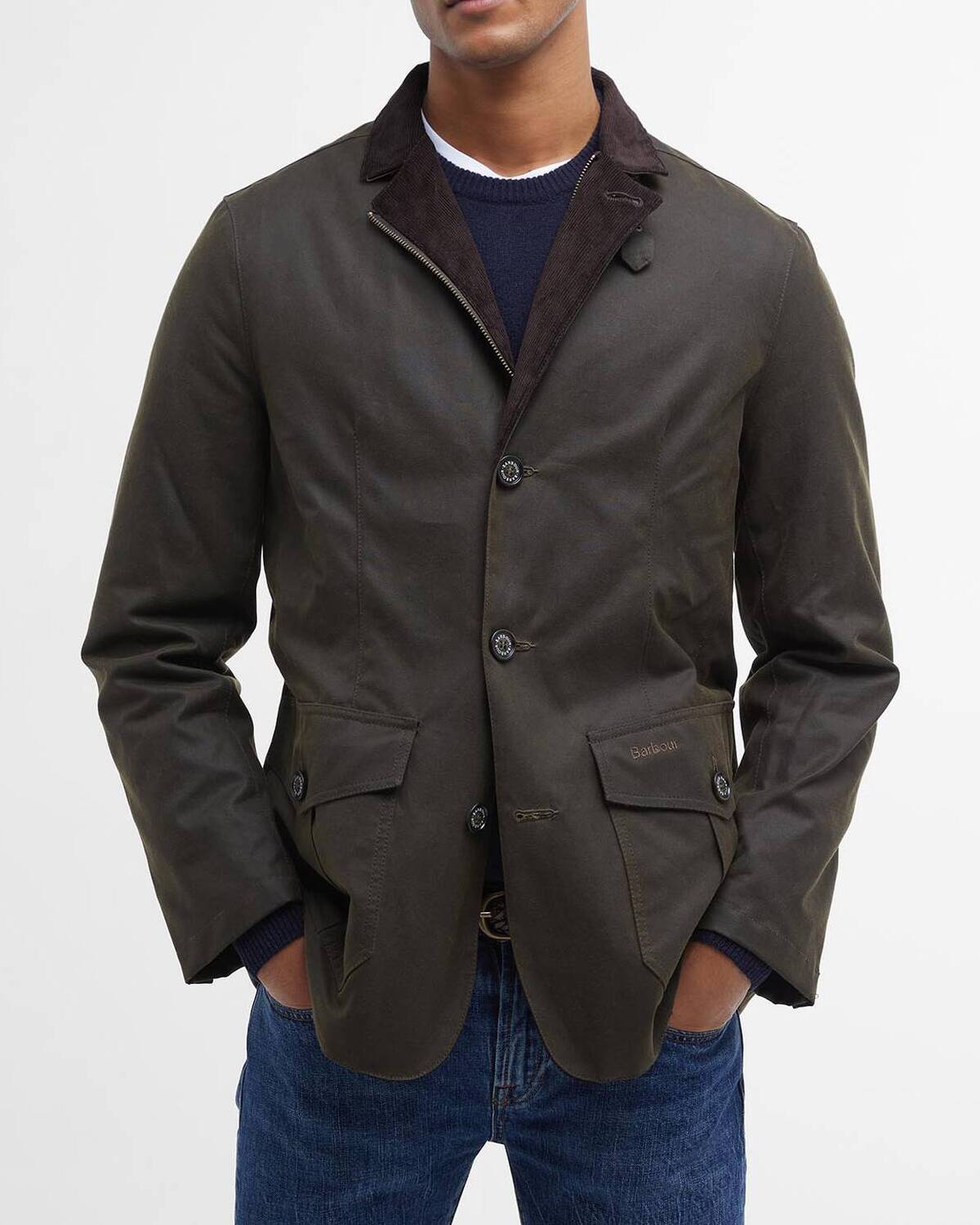 BARBOUR Giacca Uomo Lutz Wax-Olive