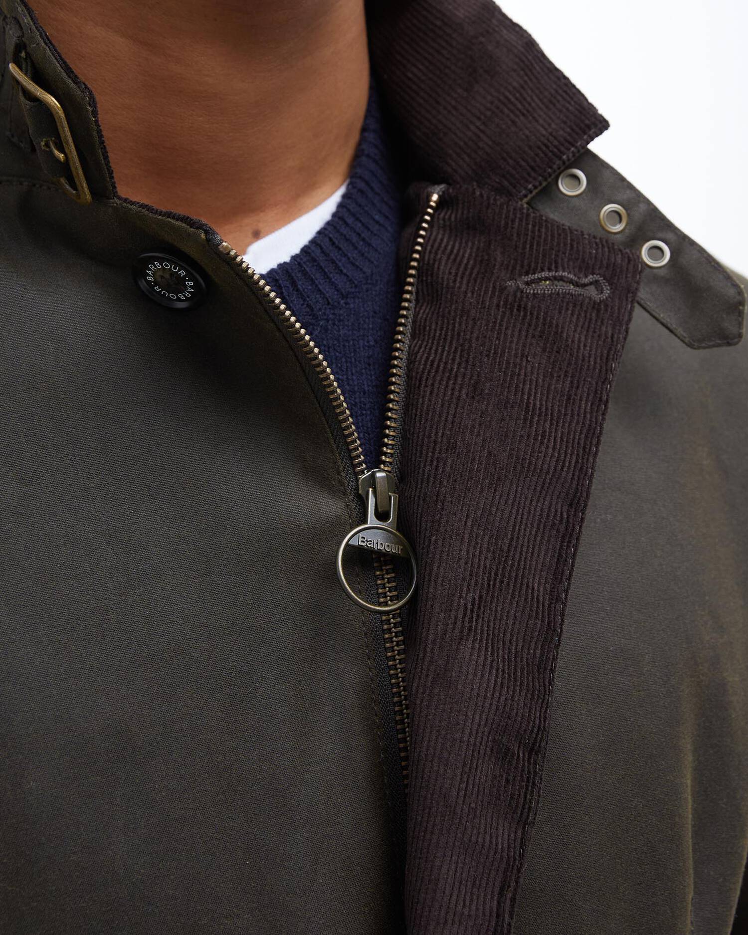 BARBOUR Giacca Uomo Lutz Wax-Olive