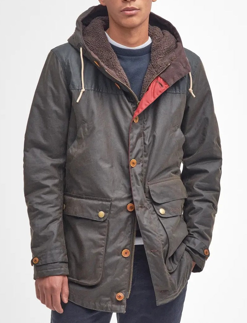 BARBOUR Parka Uomo Game Wax-Olive