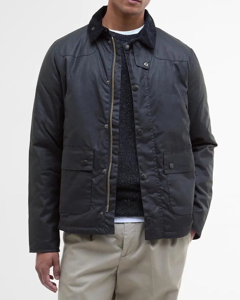 BARBOUR Giacca Uomo Reelin Wax-Classic Navy