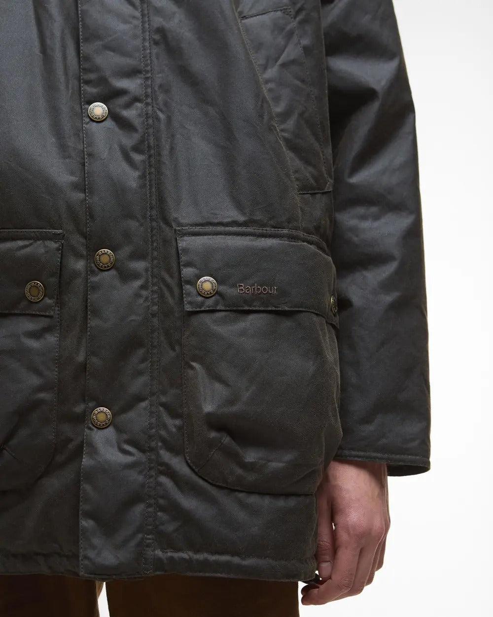 BARBOUR Parka Uomo BEDALE WAX-Olive