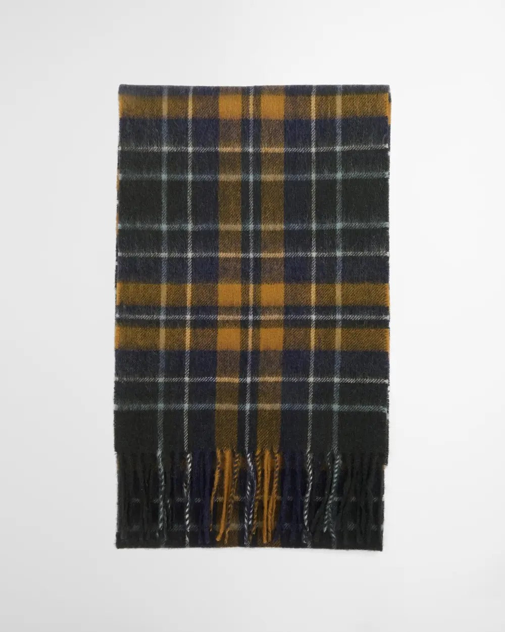 BARBOUR Sciarpa Uomo NEW CHECK TARTAN-Forest Bronze Brown