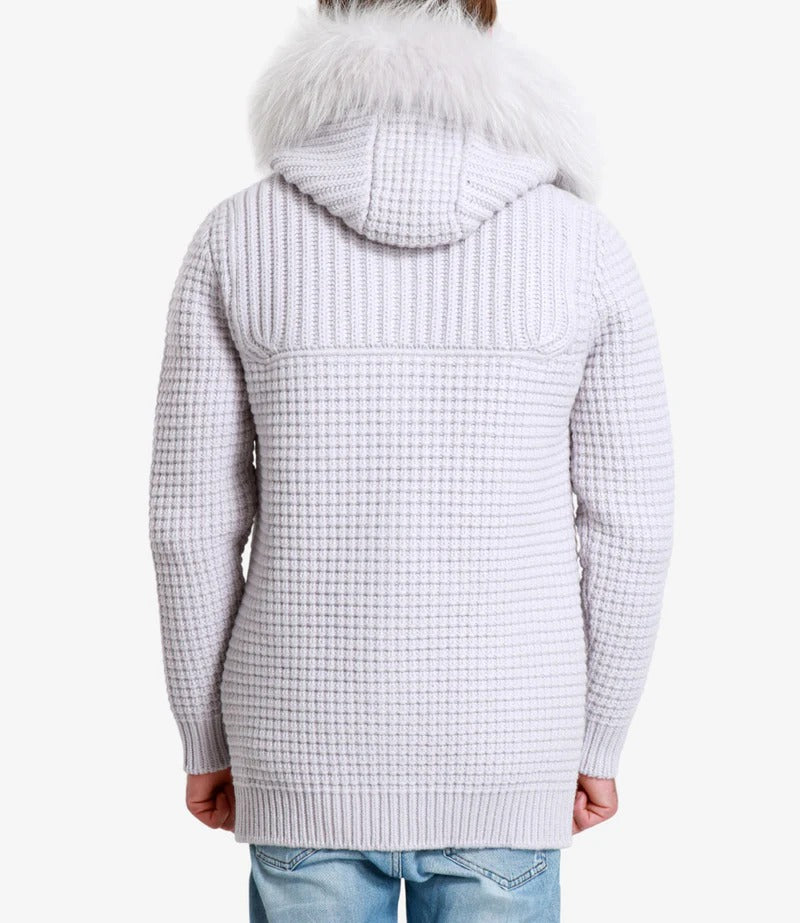 BARK Giubbotto Uomo SHORT DUFFLE COAT W/MURMASKY-Ghiaccio