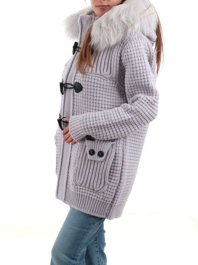 BARK Giubbotto Donna MEDIUM DUFFLE COAT W/MURMASKY-Ghiaccio