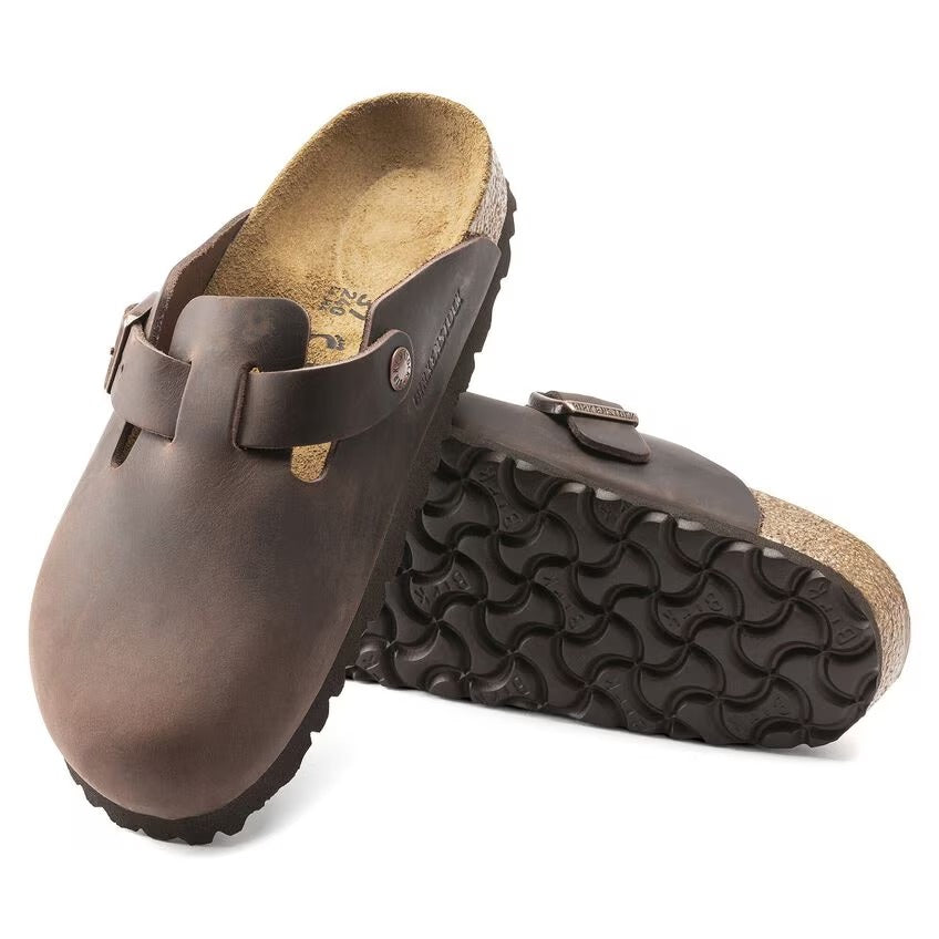 BIRKENSTOCK Ciabatta Unisex BOSTON Oiled-Habana