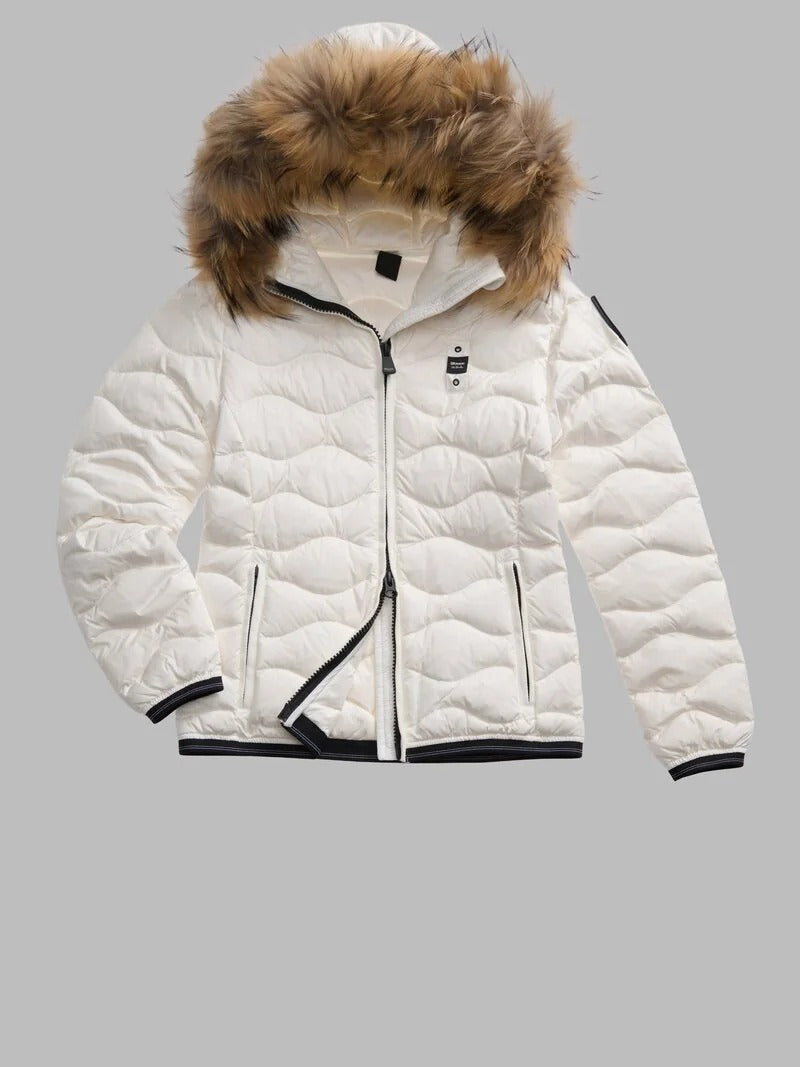 BLAUER Giubbotto Donna Aldie-Bianco Ottico