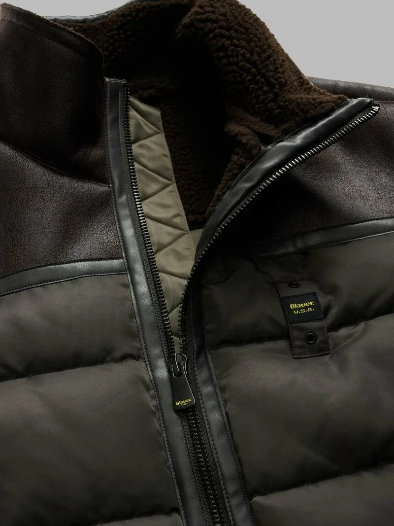 BLAUER Giubbotto Uomo Organ-Nero Oliva