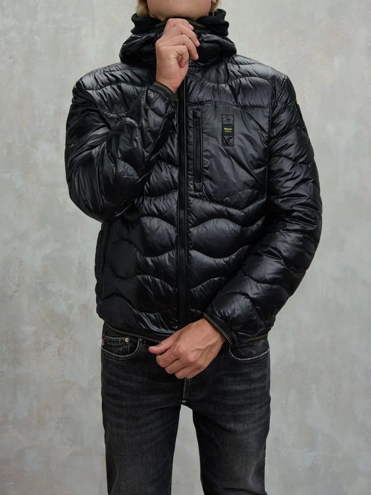 BLAUER Giubbotto Uomo Wave-Nero