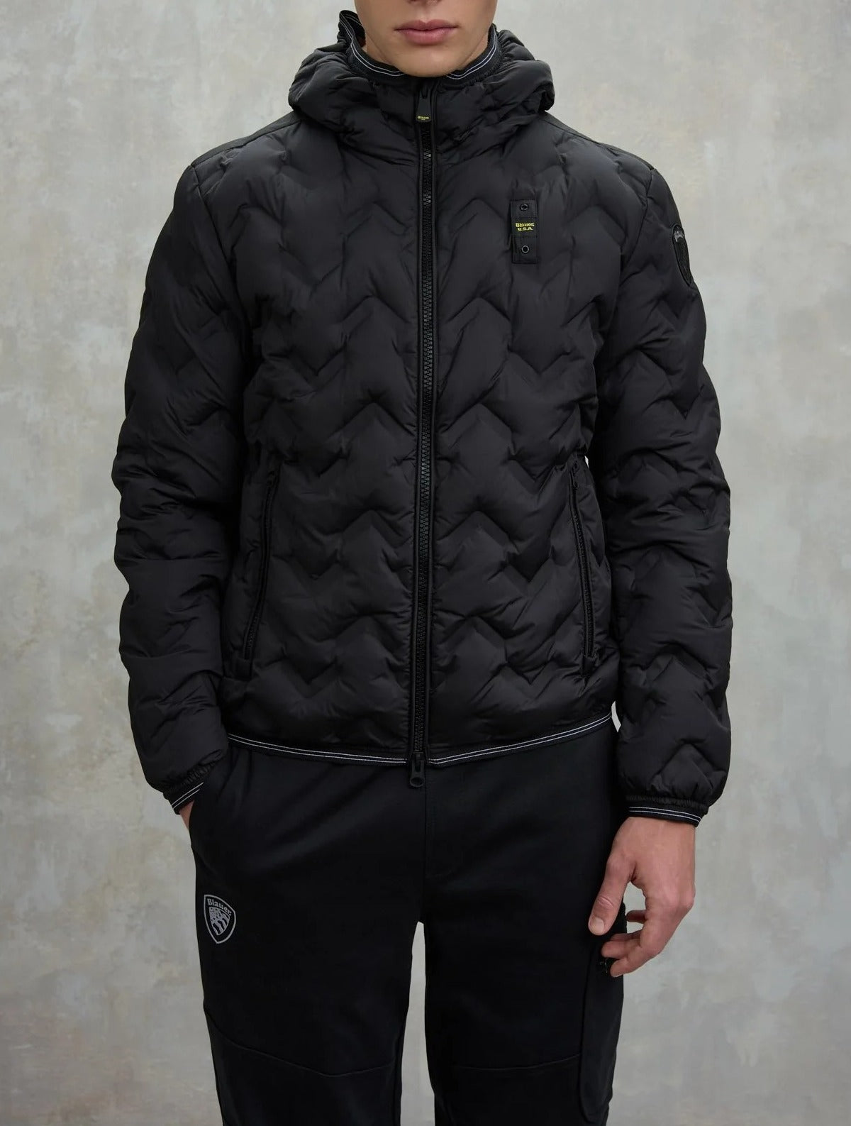 BLAUER Giubbotto Uomo Piery-Nero