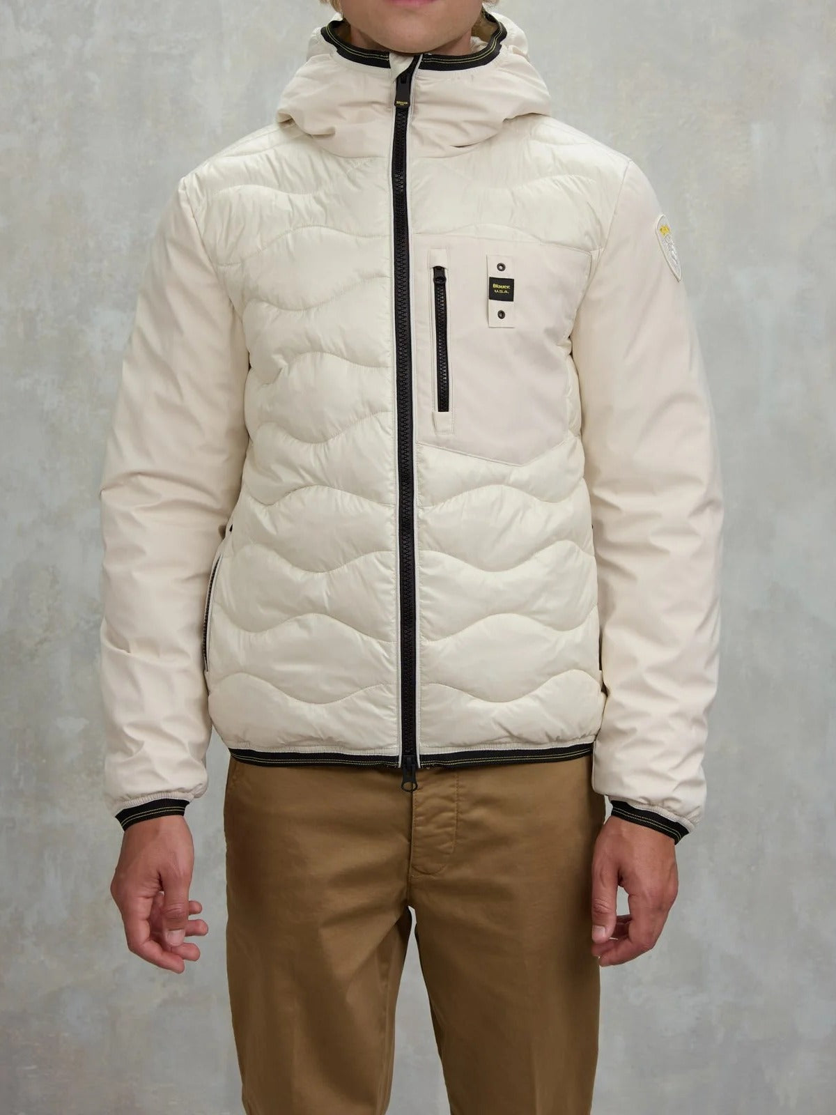 BLAUER Giubbotto Uomo Albert-Bianco