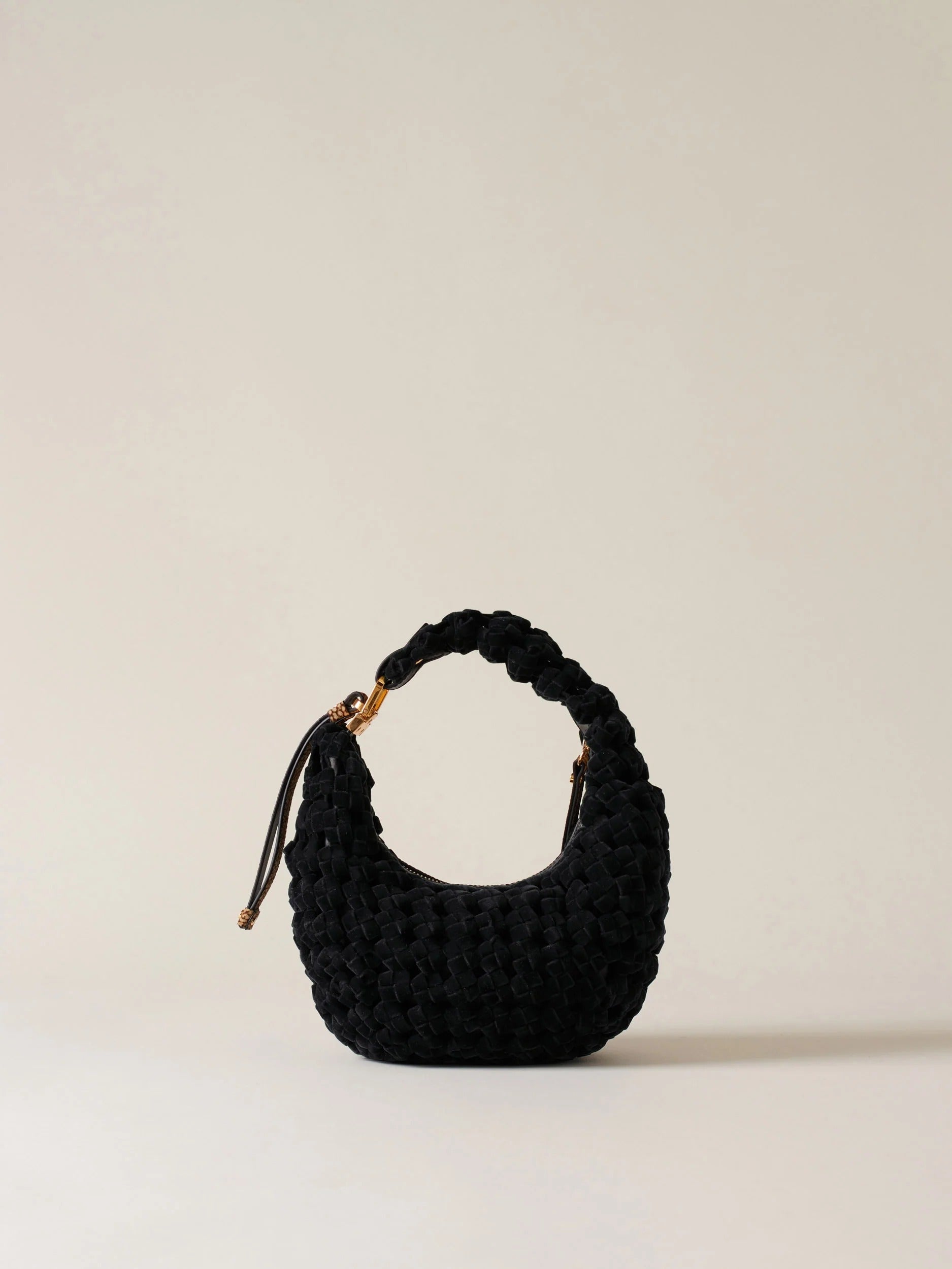 BORBONESE Borsa La Nido Hobo Petite-Nero