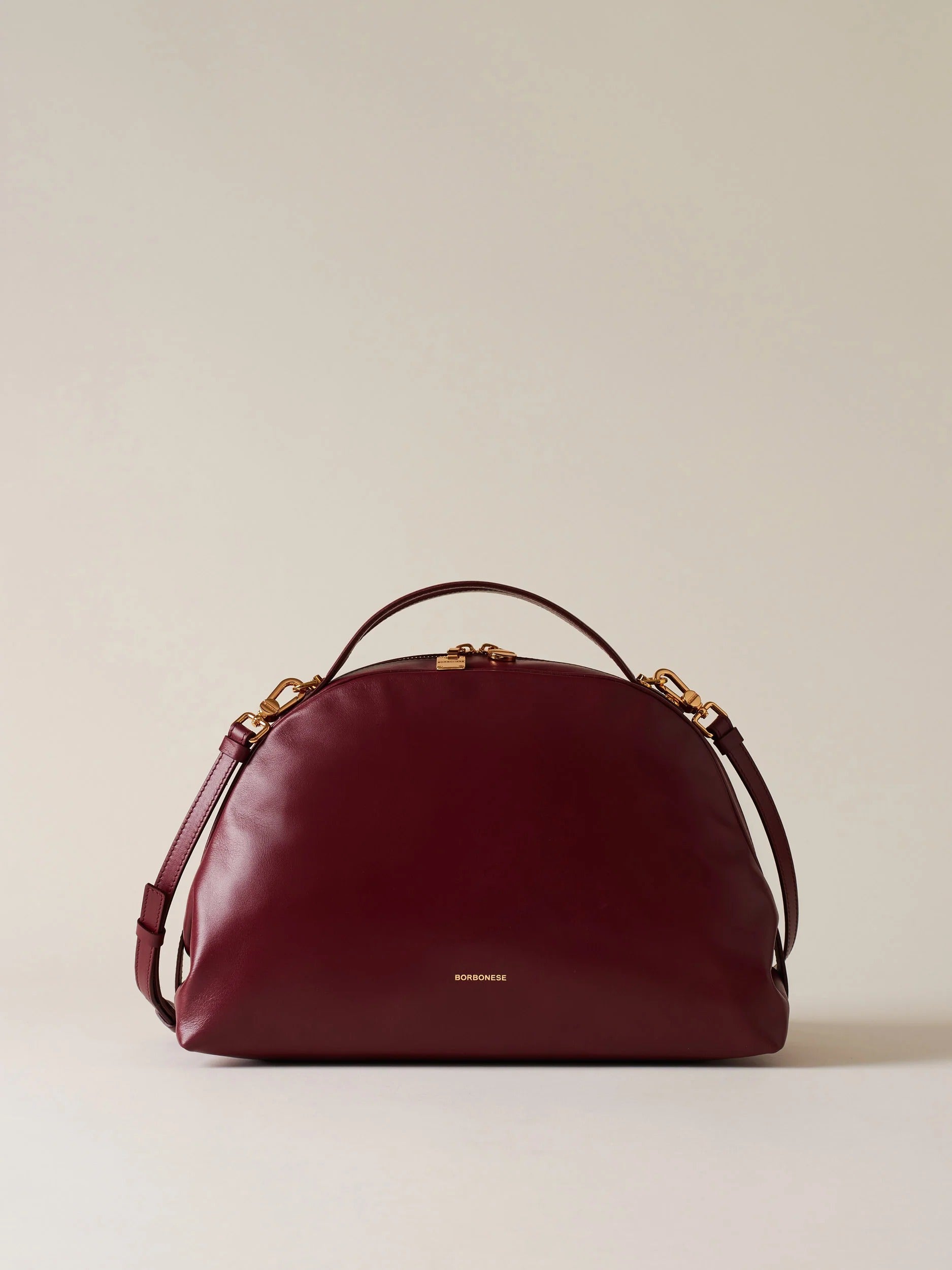 BORBONESE Borsa Bauletto Sexy M-Merlot