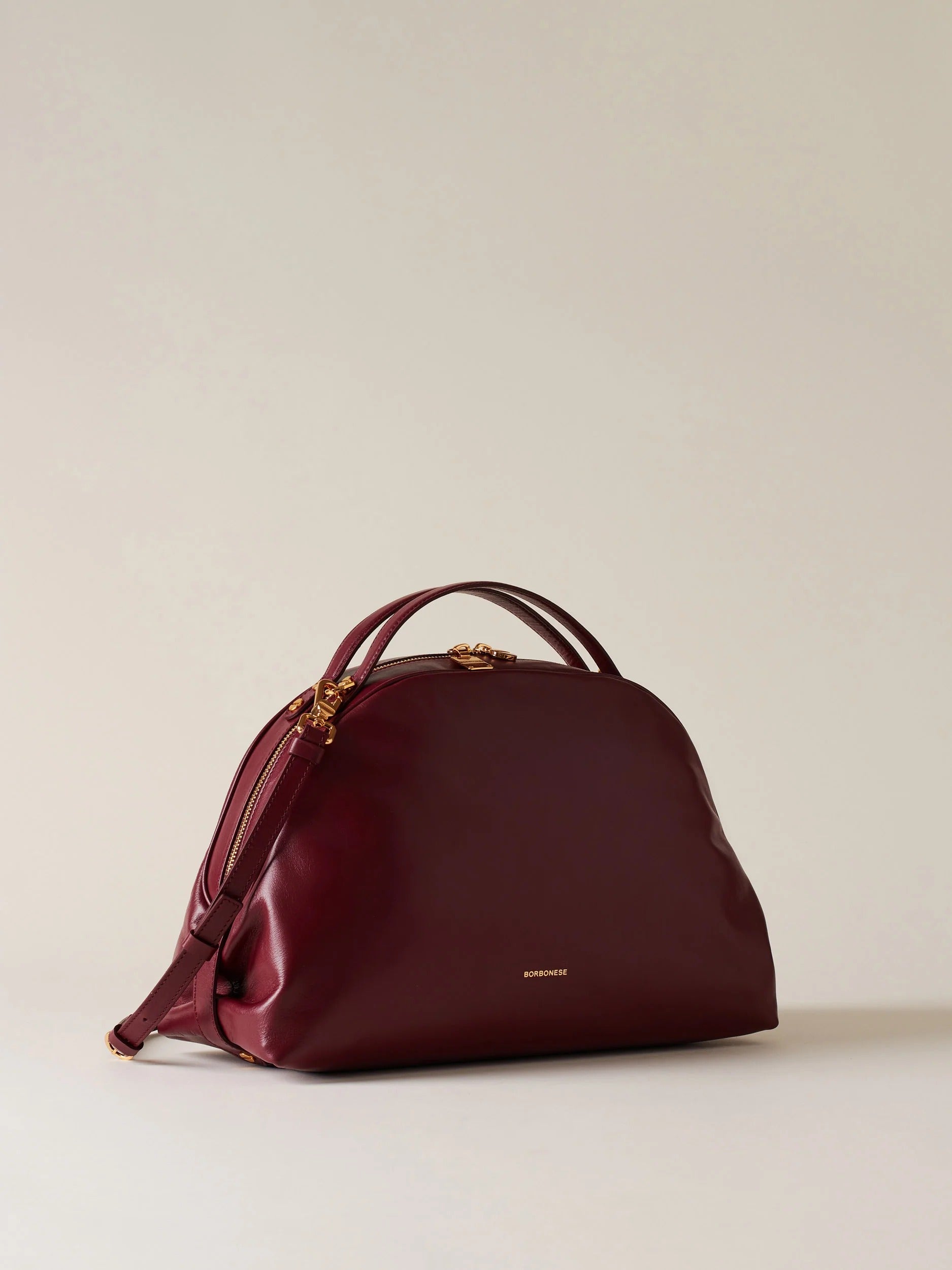 BORBONESE Borsa Bauletto Sexy M-Merlot
