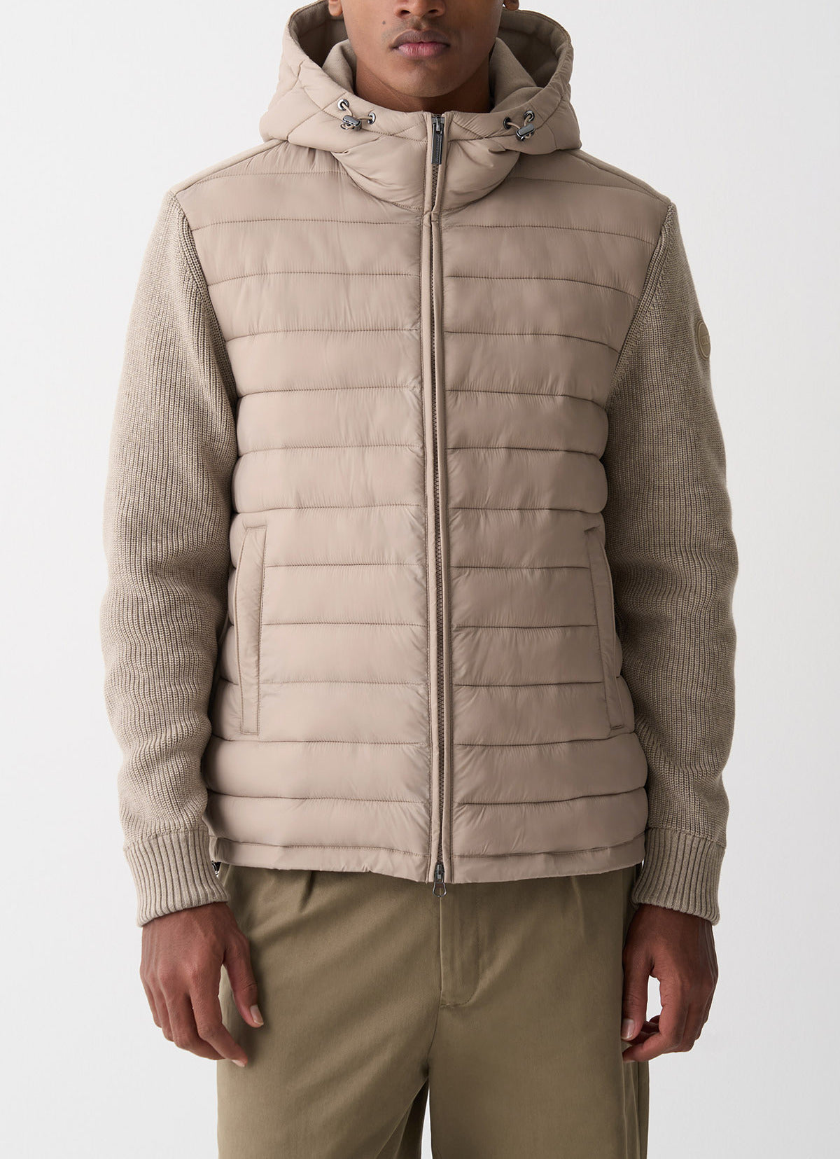 COLMAR Giacca Uomo Ibrida Cappuccio-Beige Mocaccino