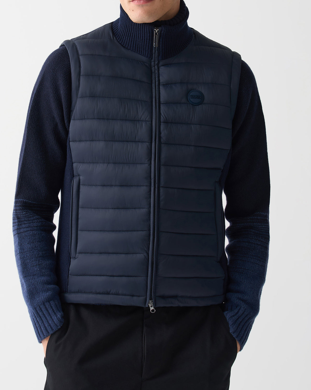 COLMAR Gilet Uomo Ibrido-Blu Navy