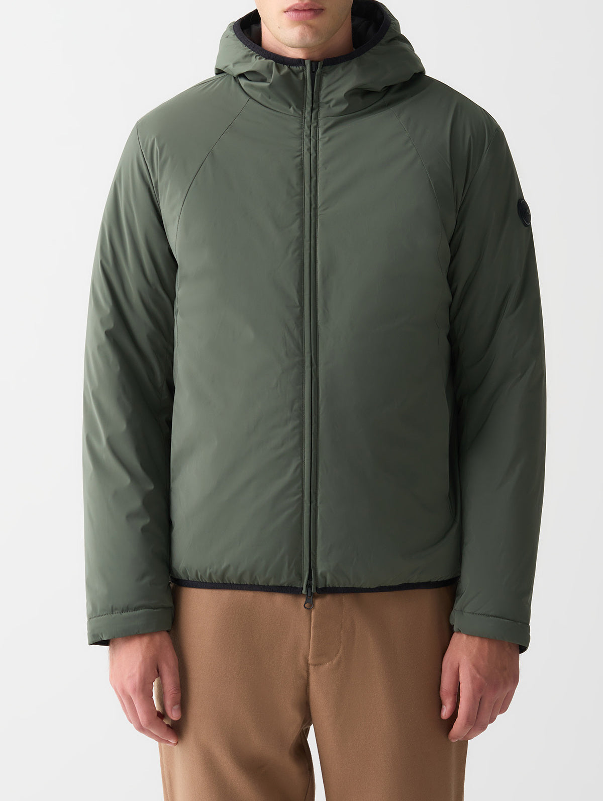 COLMAR Giacca Uomo Tessuto Stretch Cappuccio-Verde Underwood