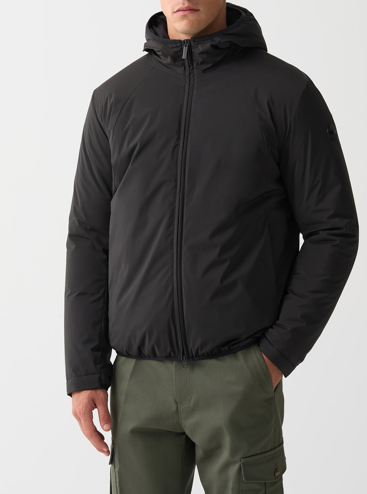 COLMAR Giacca Uomo Tessuto Stretch Cappuccio-Nero