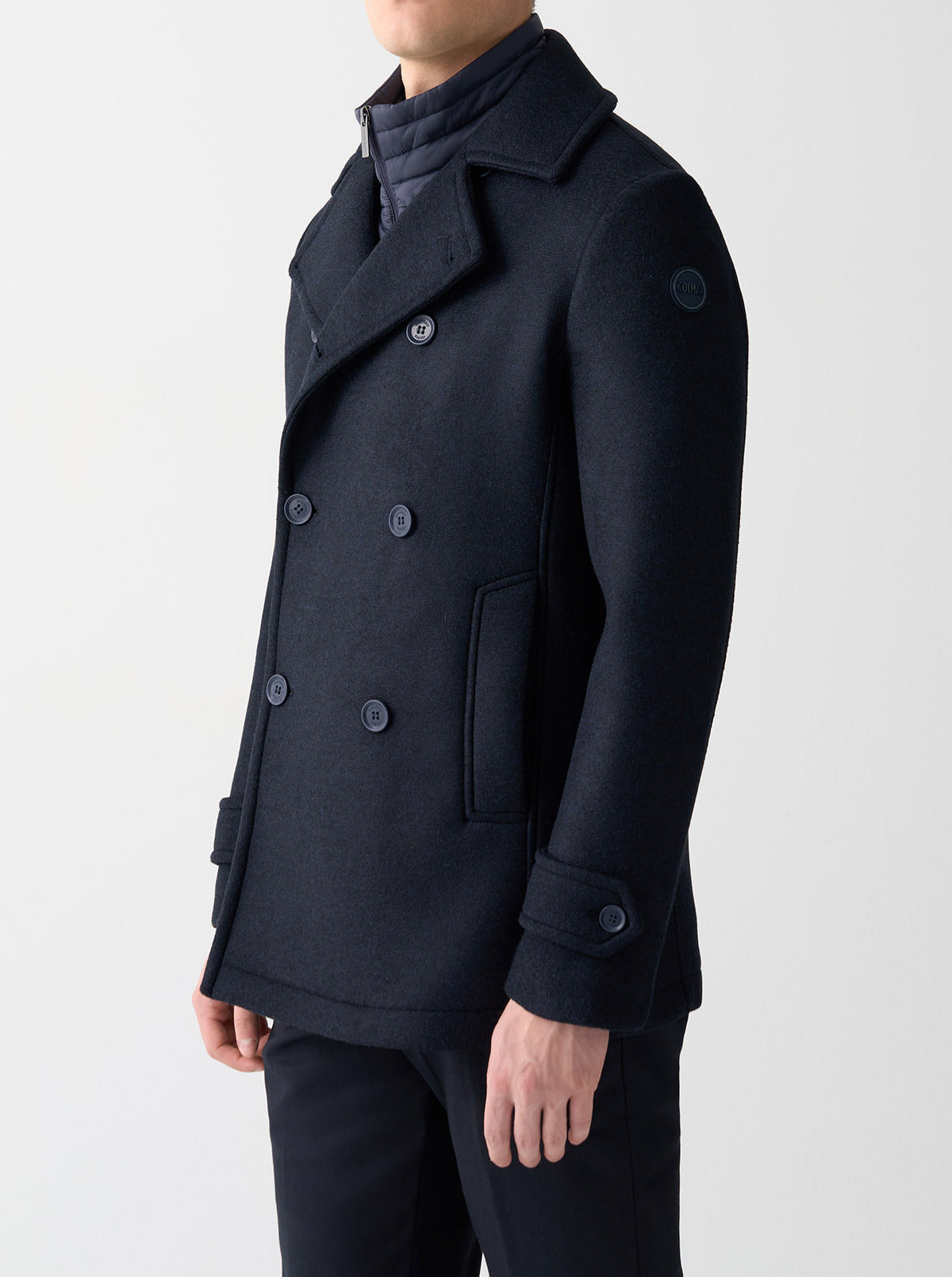 COLMAR Cappotto Uomo Doppiopetto Panno-Navy
