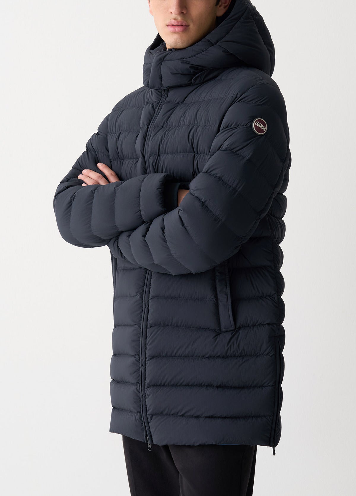 COLMAR Giacca Uomo trapuntata spacchi laterali-Blu Navy