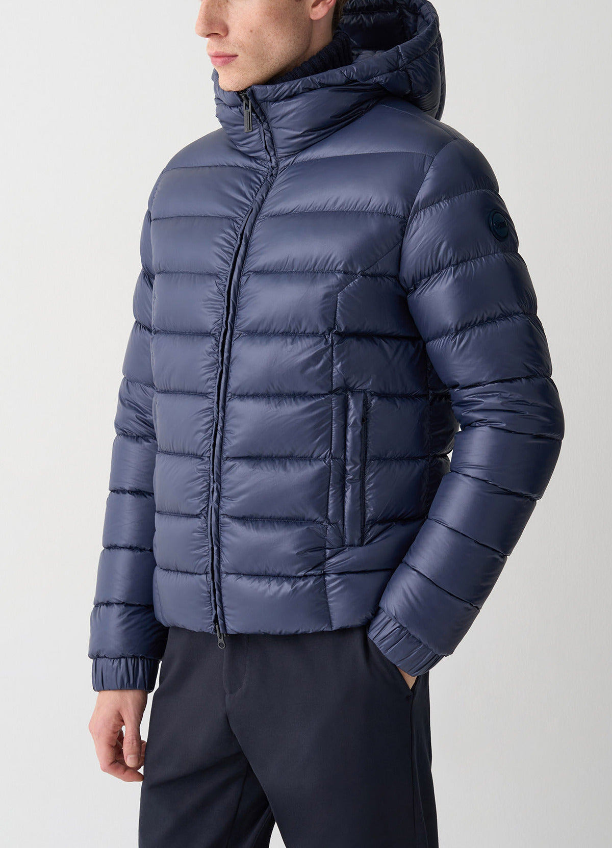 COLMAR Giacca Uomo lucido con cappuccio-Blu Navy