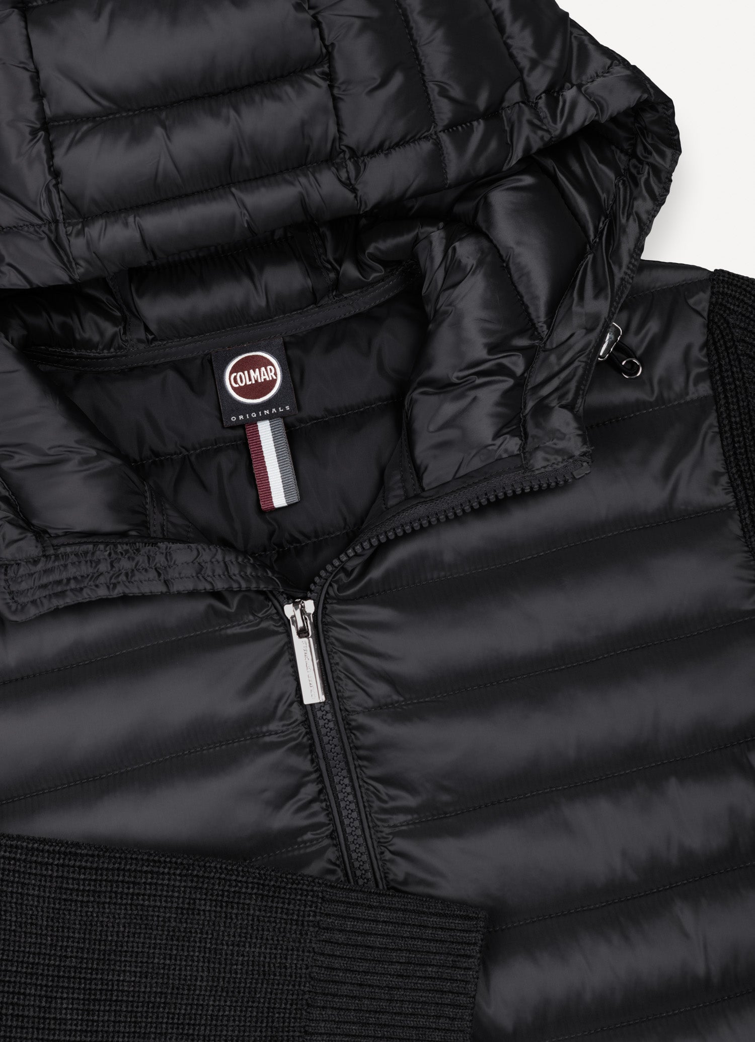 COLMAR Giacca Donna Ibrida Nylon Maglia-Nero