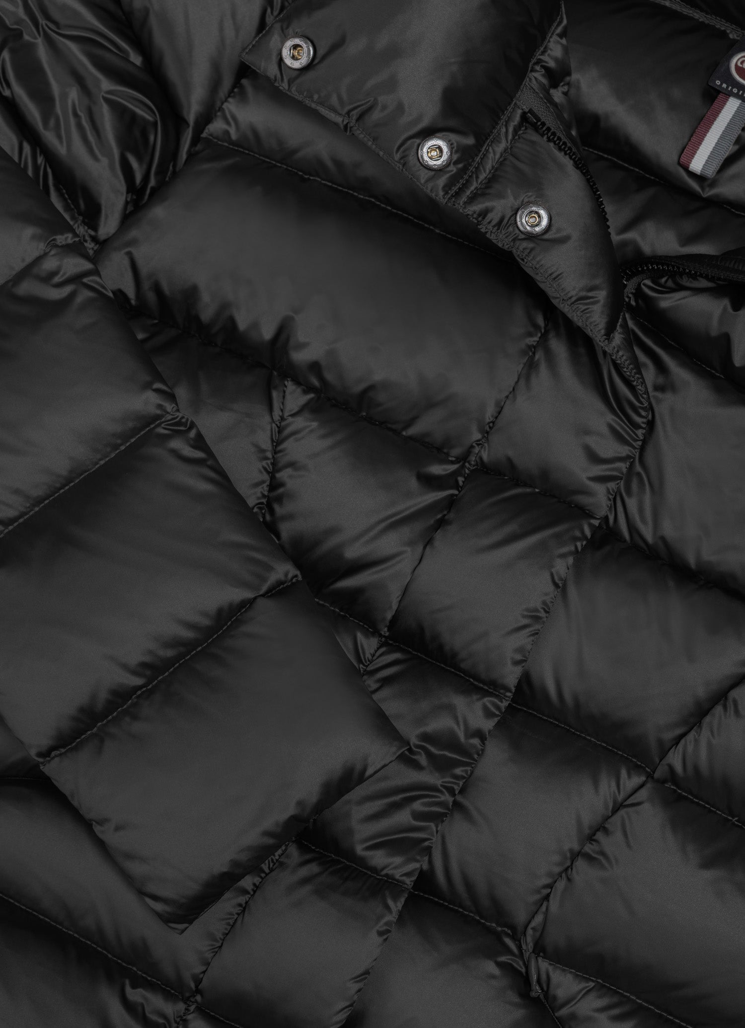 COLMAR Piumino Donna Lungo Sciancrato-Nero