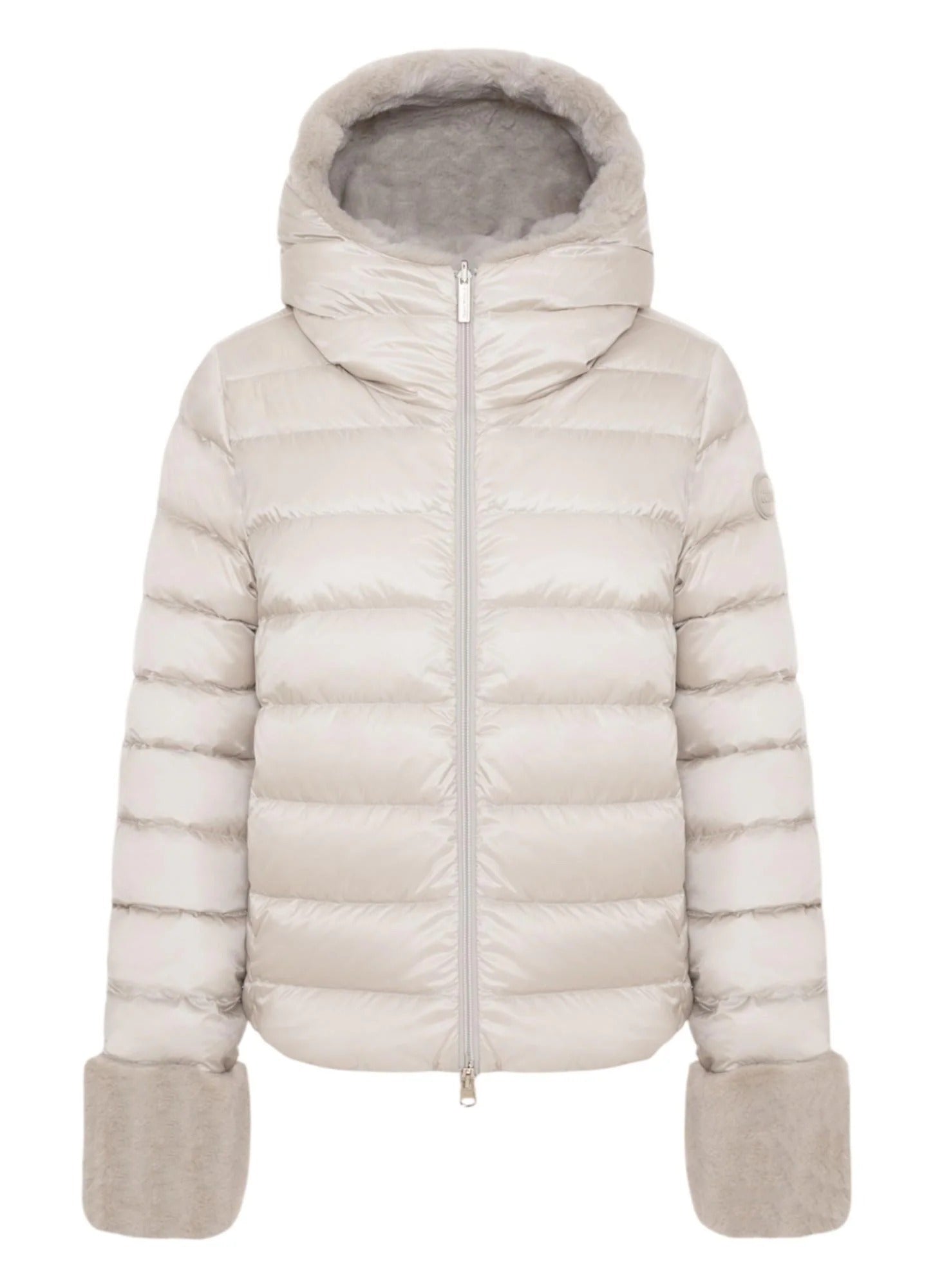 COLMAR Piumino Donna Reversibile-Beige Canapa