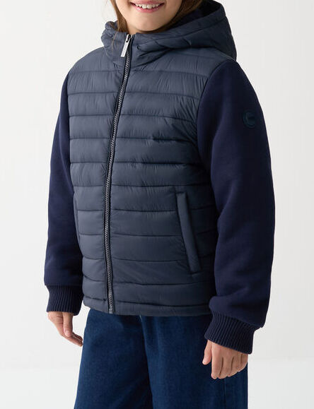 COLMAR Giacca Unisex Bambino Ibrida Cappuccio-Navy