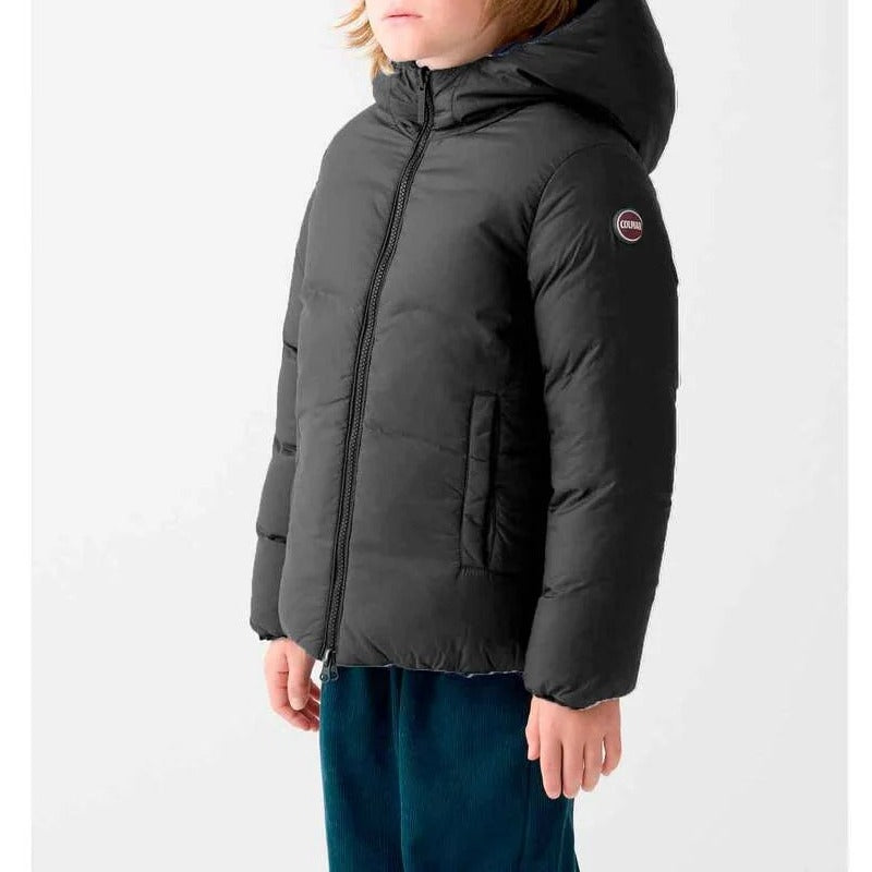COLMAR Giacca Unisex Bambino Reversibile Cappuccio-Nero