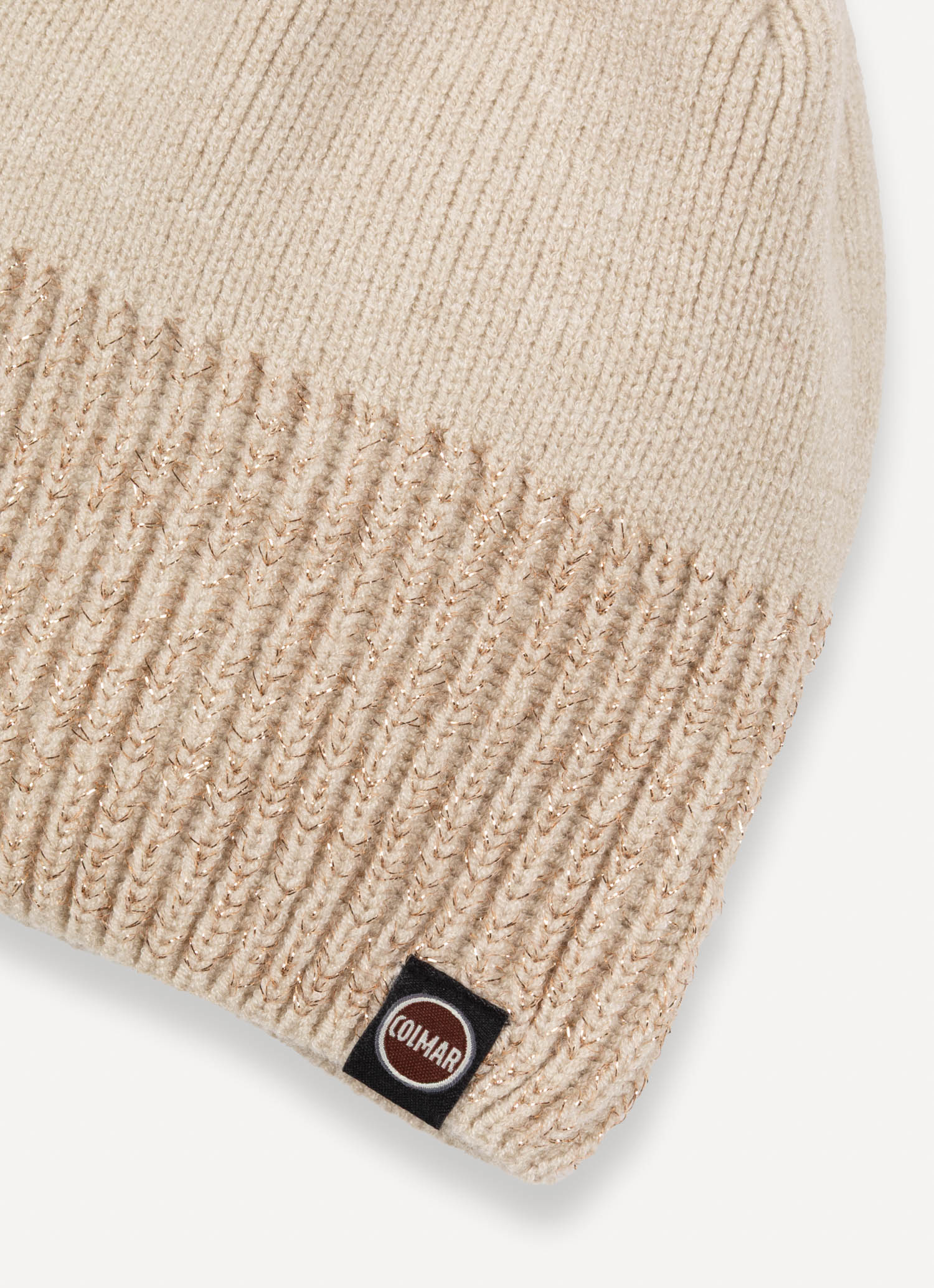 COLMAR Berretto Donna Costine Lurex-Beige Canapa