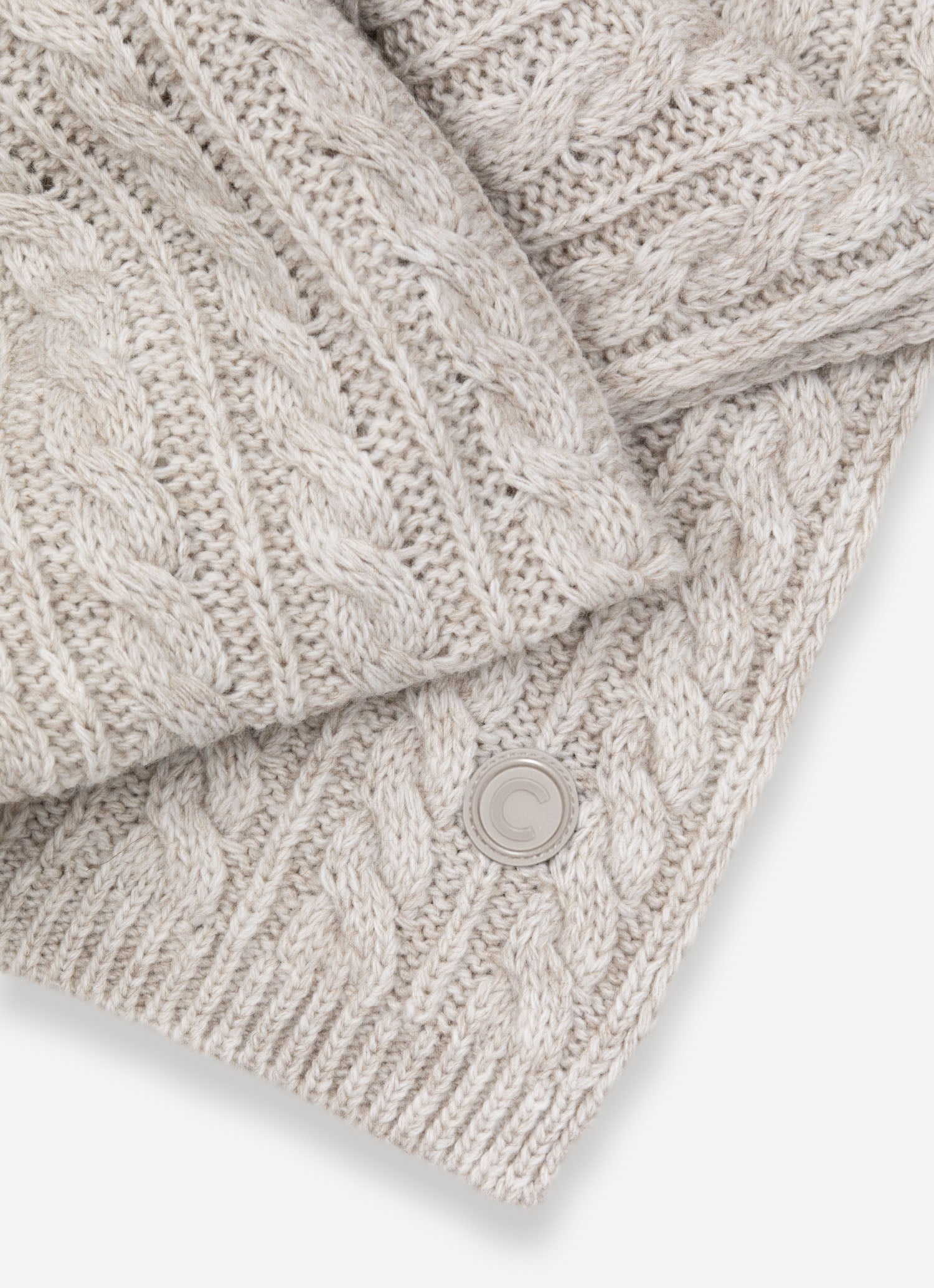 COLMAR Sciarpa Unisex Trecce-Bianco Incenso