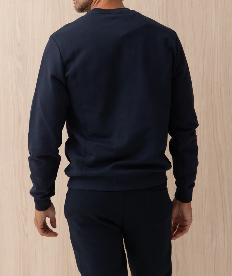 COLMAR Felpa Uomo Girocollo Taschino-Navy