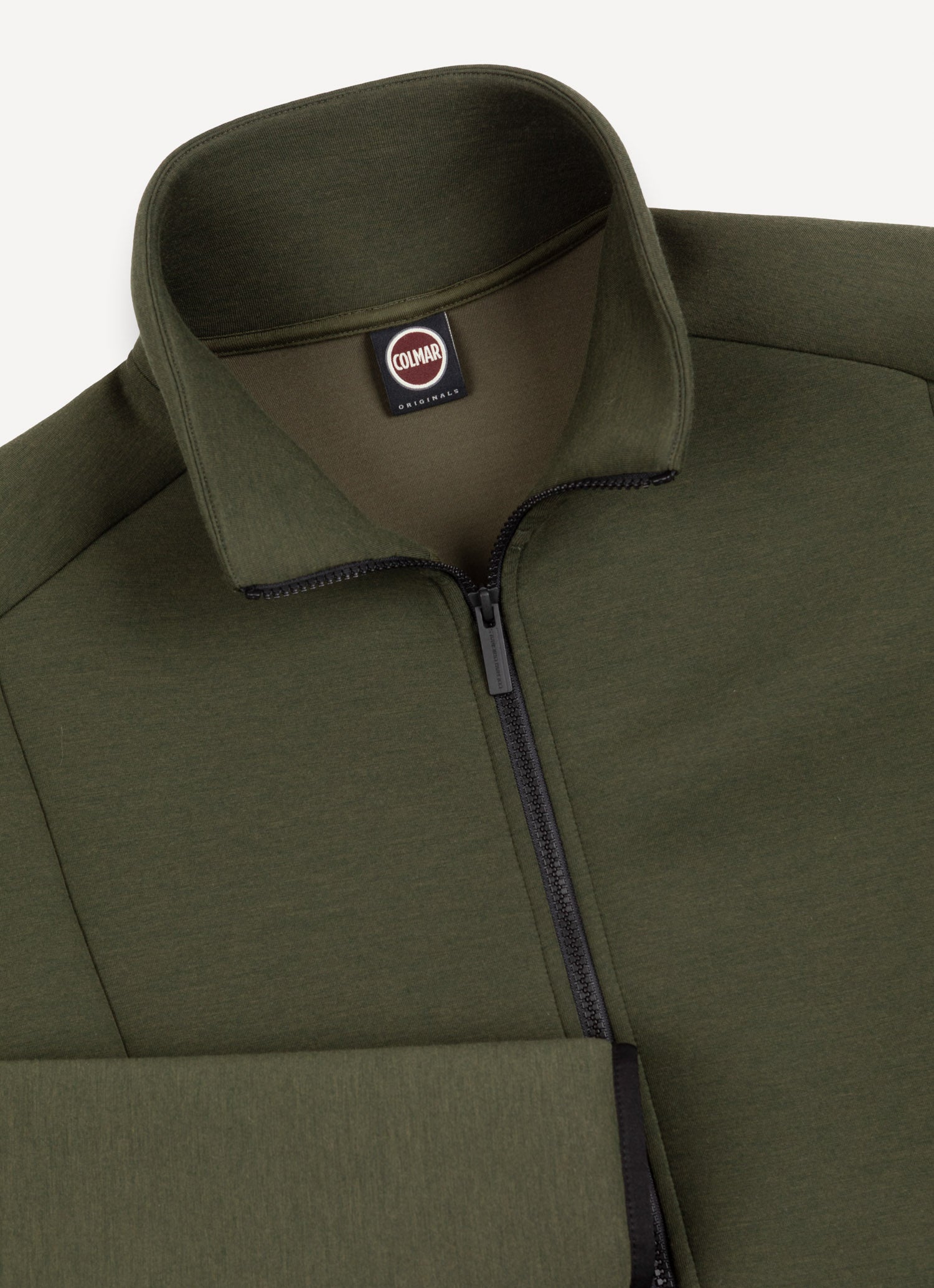 COLMAR Felpa Uomo scuba full zip-Verde Underwood