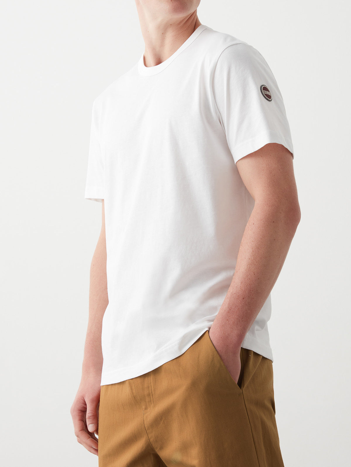 COLMAR T-Shirt Uomo Jersey Cotone-Bianco