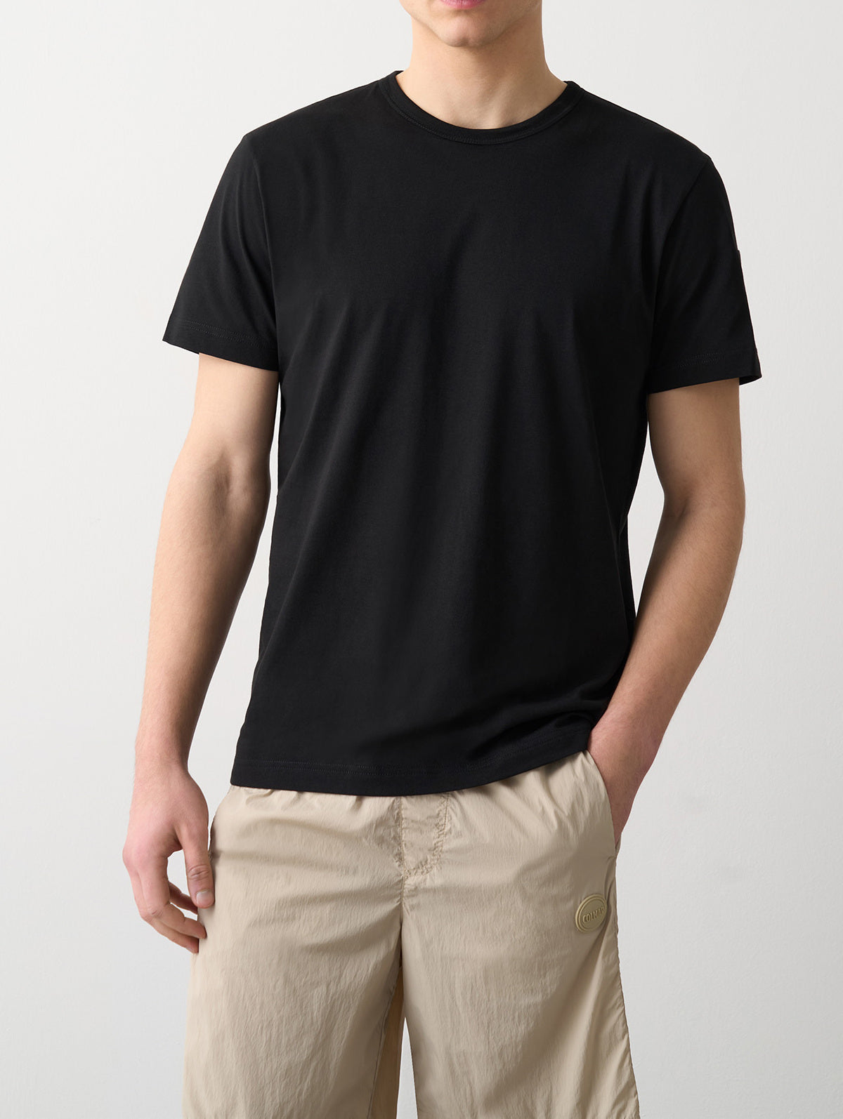 COLMAR T-Shirt Uomo Jersey Cotone-Nero