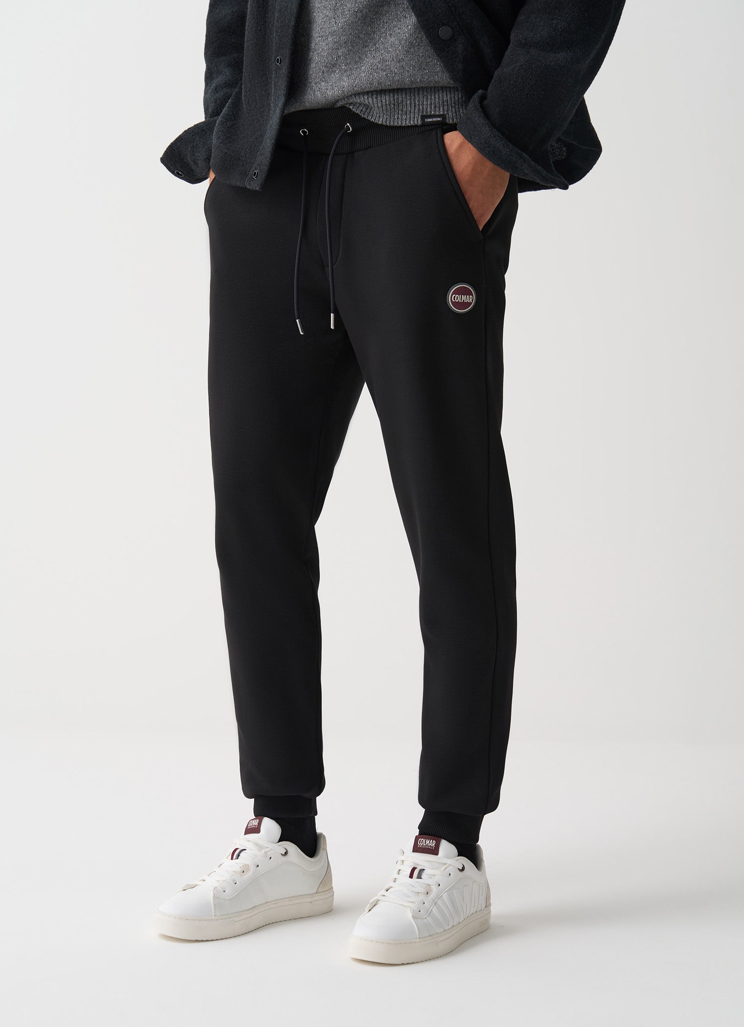 COLMAR Pantalone Uomo Felpa Garzata-Nero