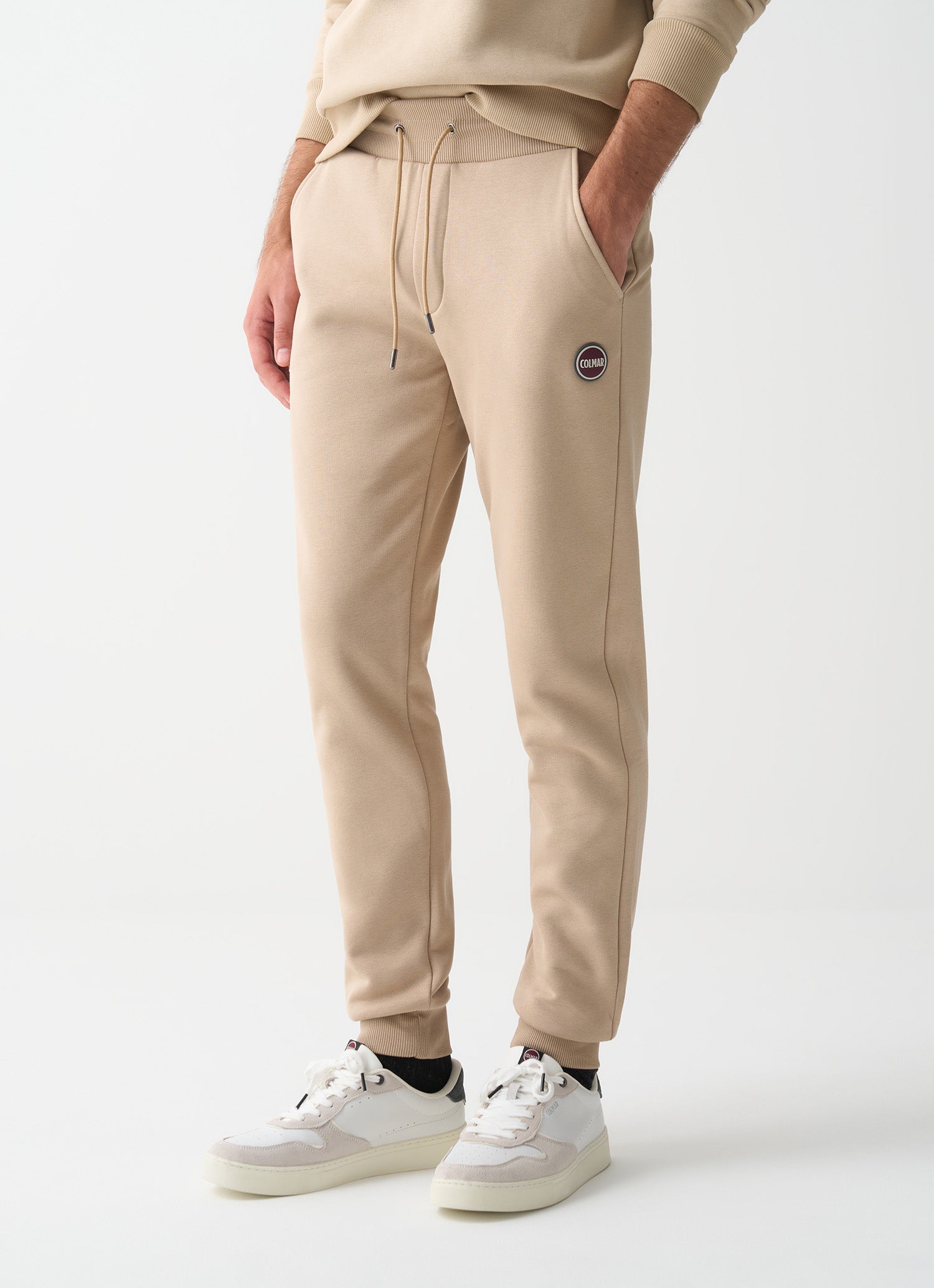 COLMAR Pantalone Uomo Felpa Garzata-Beige Mocaccino