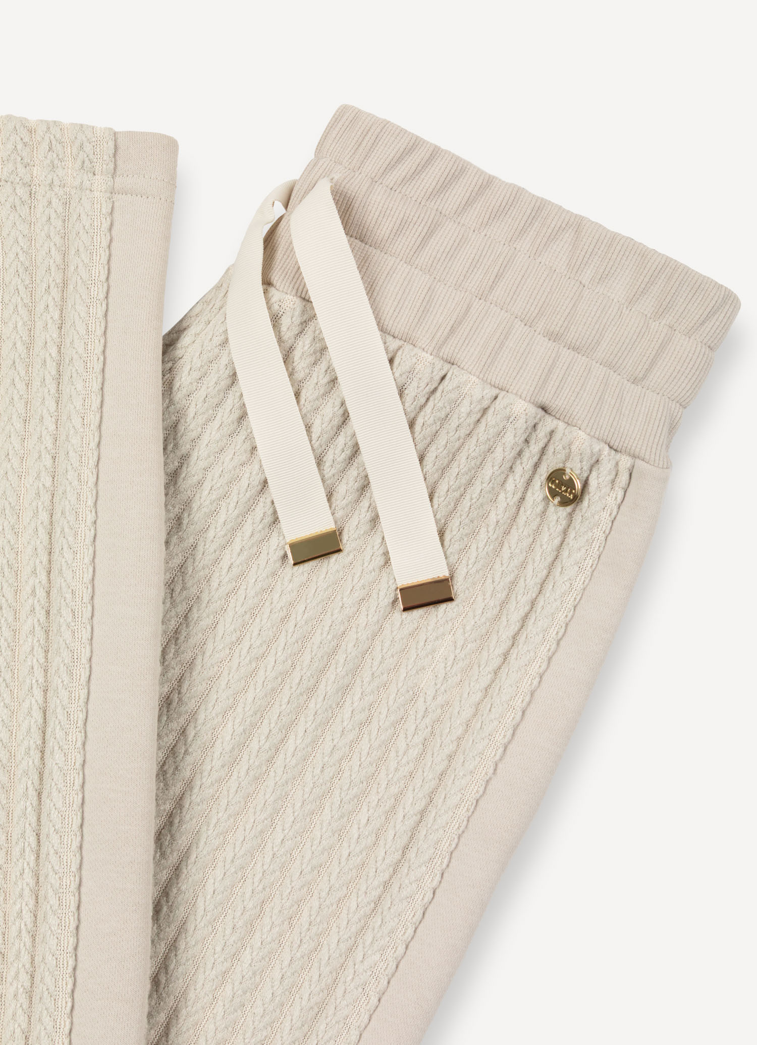 COLMAR Pantalone Donna Palazzo Trecce-Beige Canapa