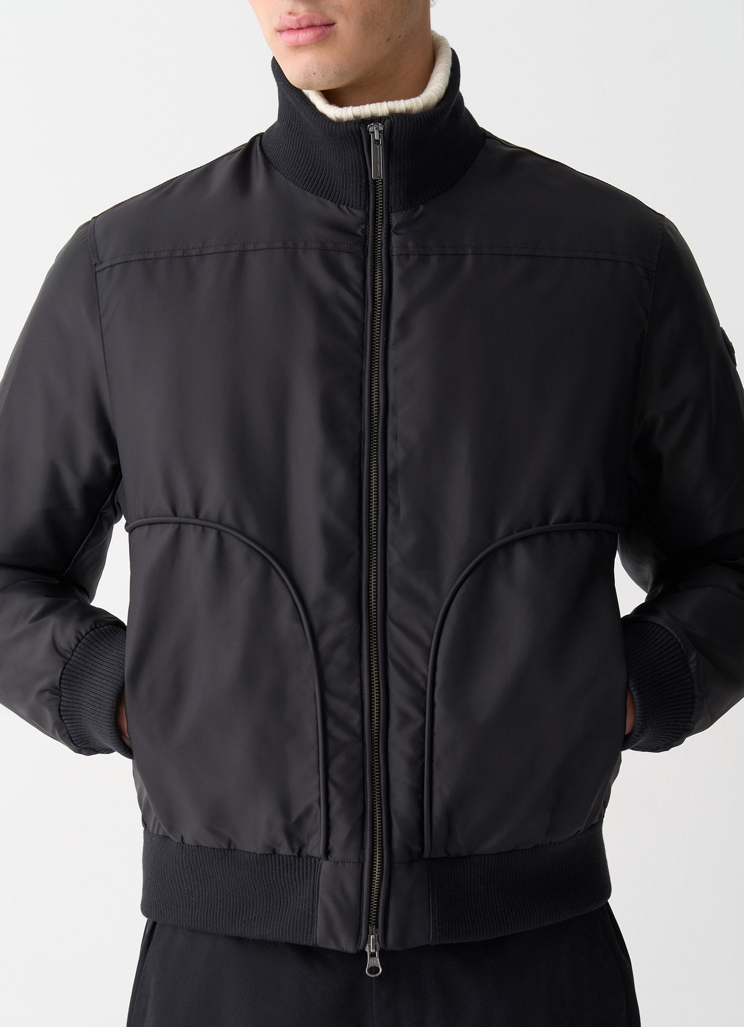 COLMAR Giacca Uomo Bomber Raso-Nero