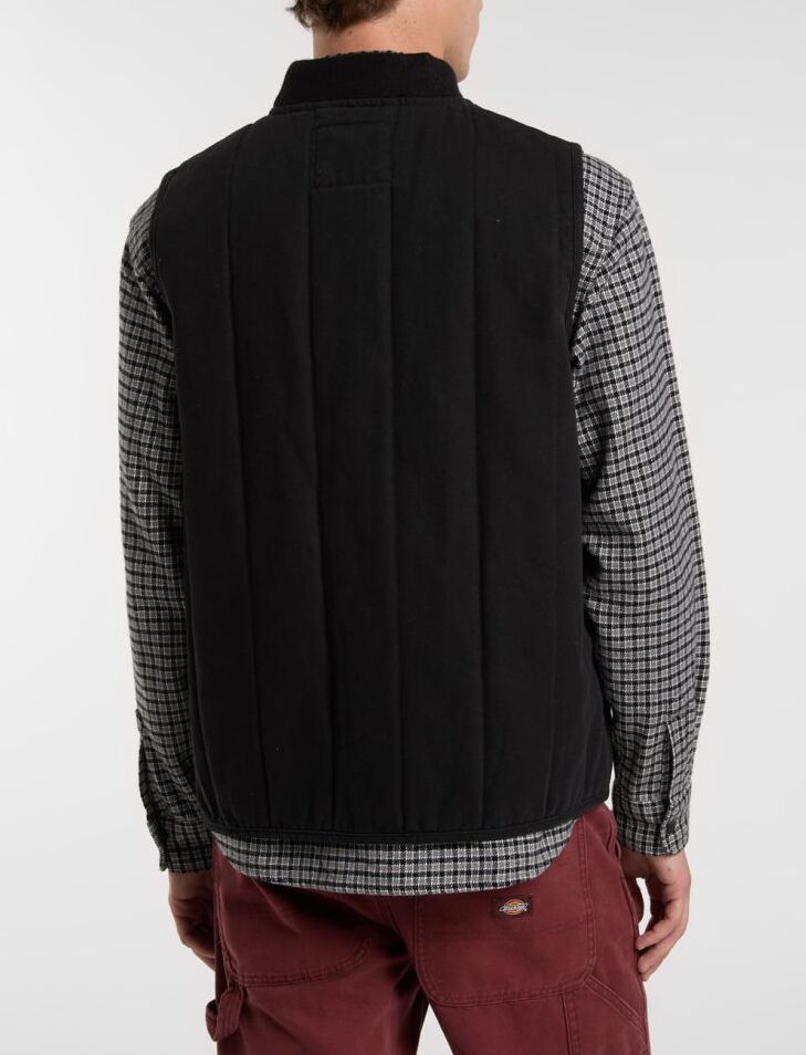 DICKIES Smanicato Uomo Canvas Trapuntato-Black