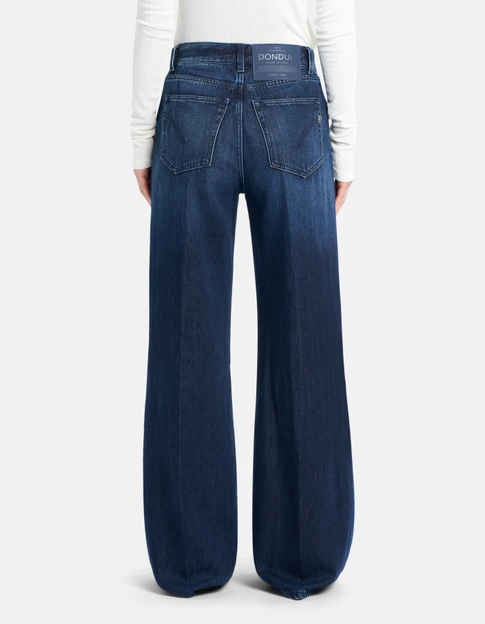 DONDUP Jeans Donna Amber Wide Leg-Blu