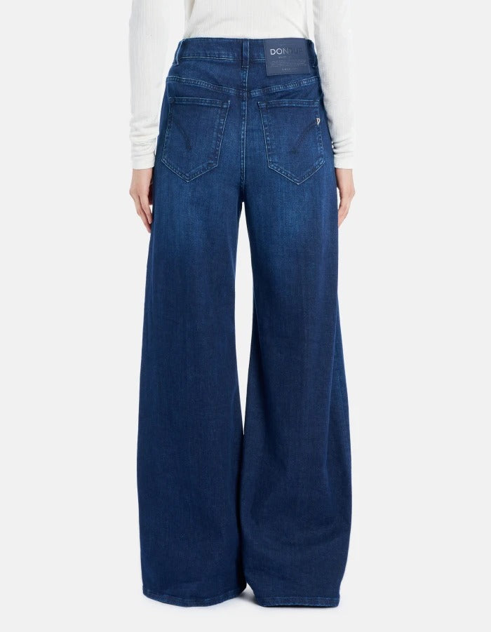 DONDUP Jeans Donna Beatrix Wide Leg-Blu