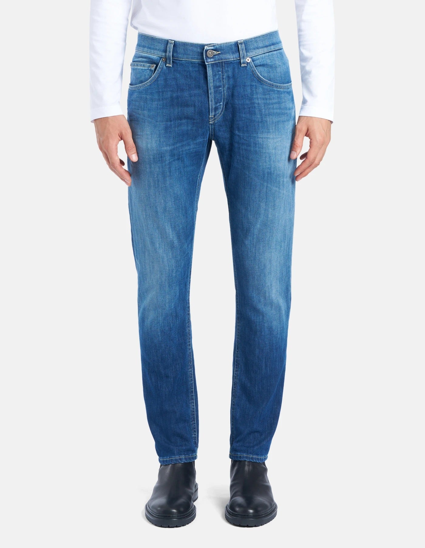 Dondup Jeans Uomo Mius Slim-Blu