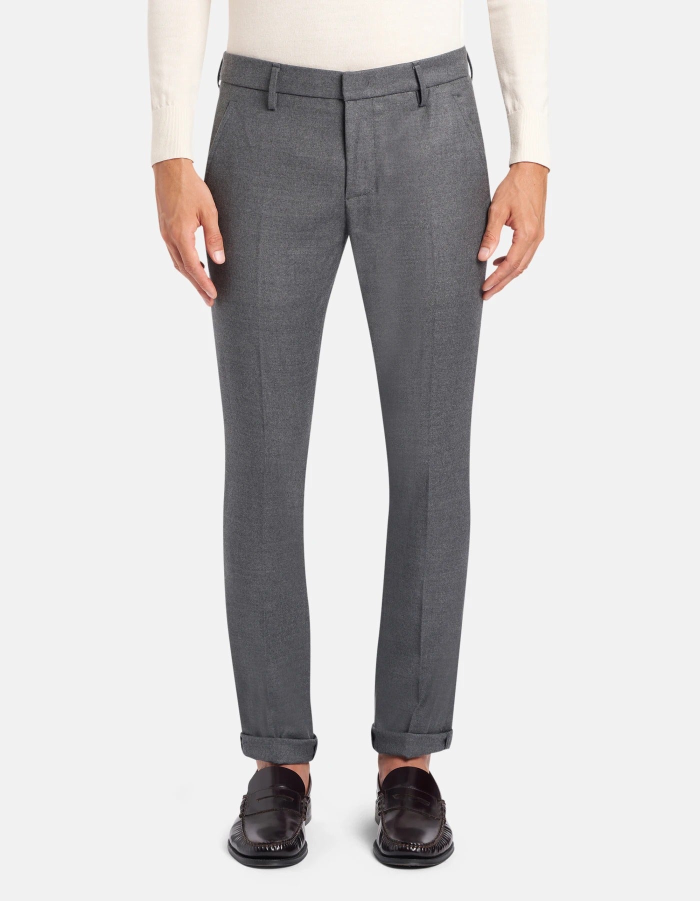 DONDUP Pantalone Uomo Gaubert Slim-Grigio