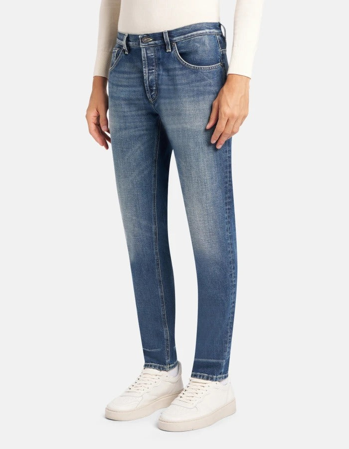 DONDUP Jeans Uomo Brighton Carrot-Blu