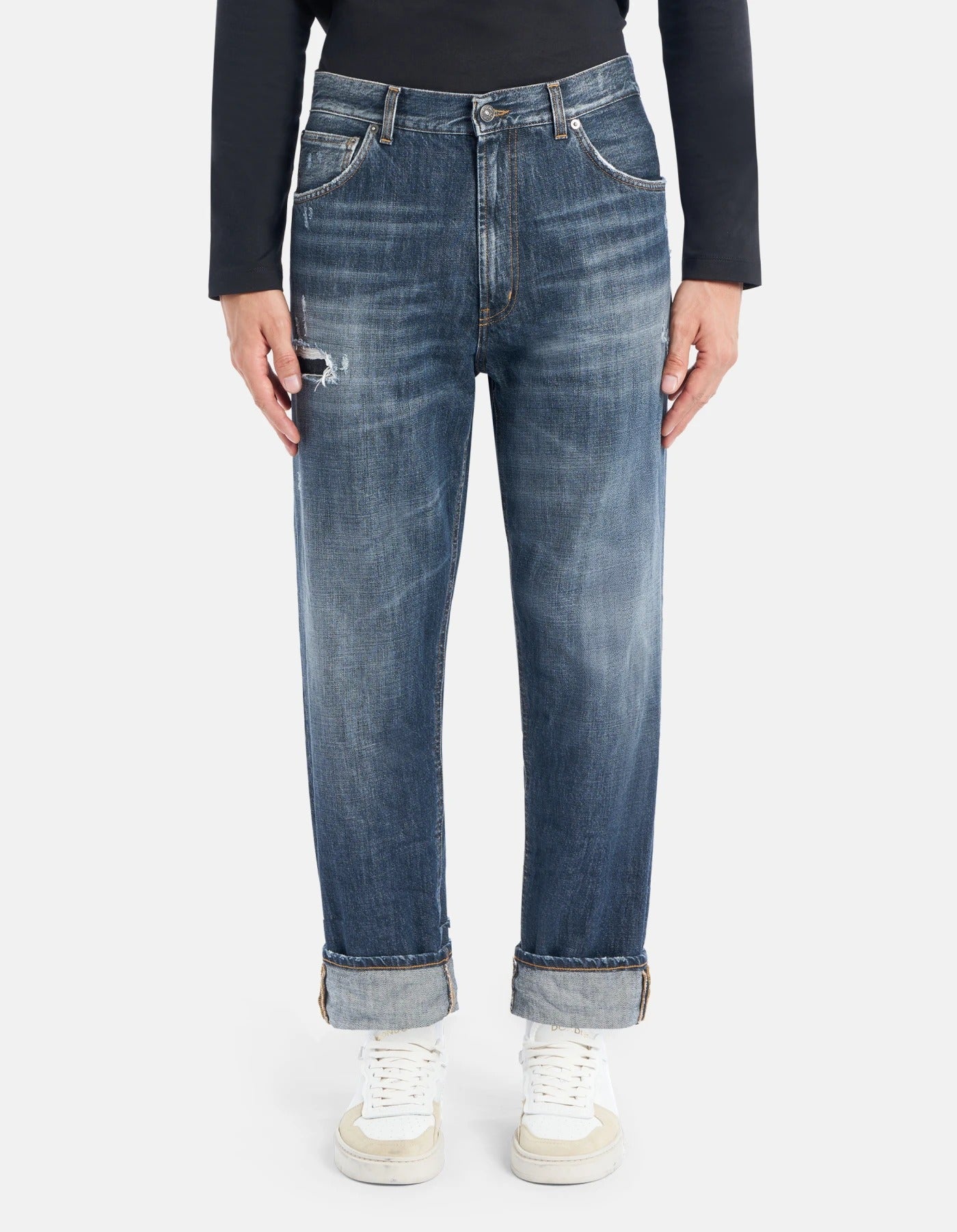 DONDUP Jeans Uomo Paco Loose-Blu