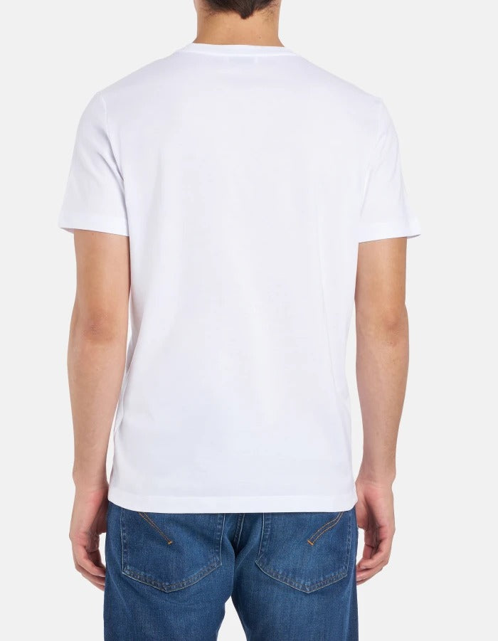DONDUP T-Shirt Uomo Jersey Regular-Bianco